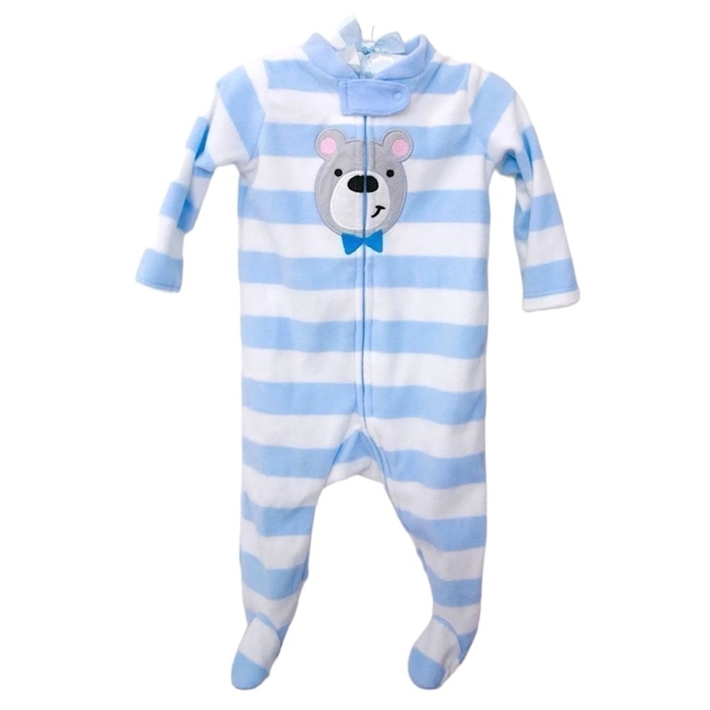 OSH KOSH B’gosh Fleece One Piece Bear Pajama 6 mos NWT